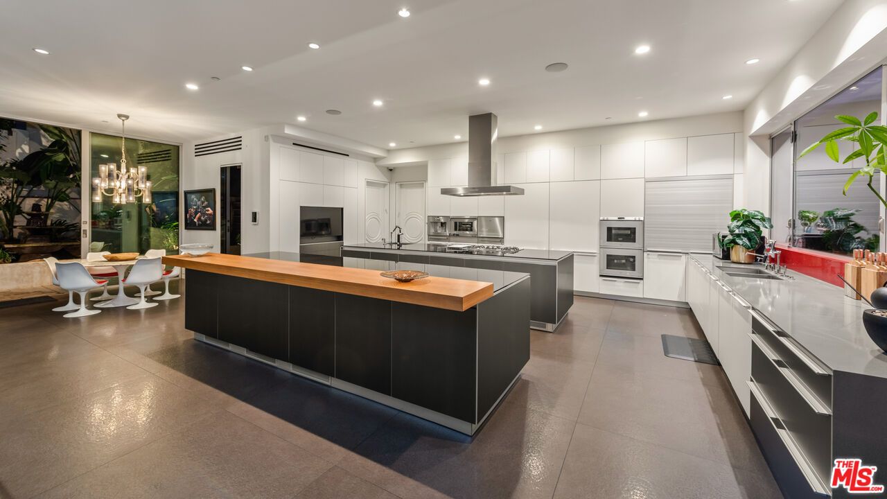 Chandelier, Interior, Kitchen, Pendant Lights, Recessed Lighting, Stainless Steel Appliances