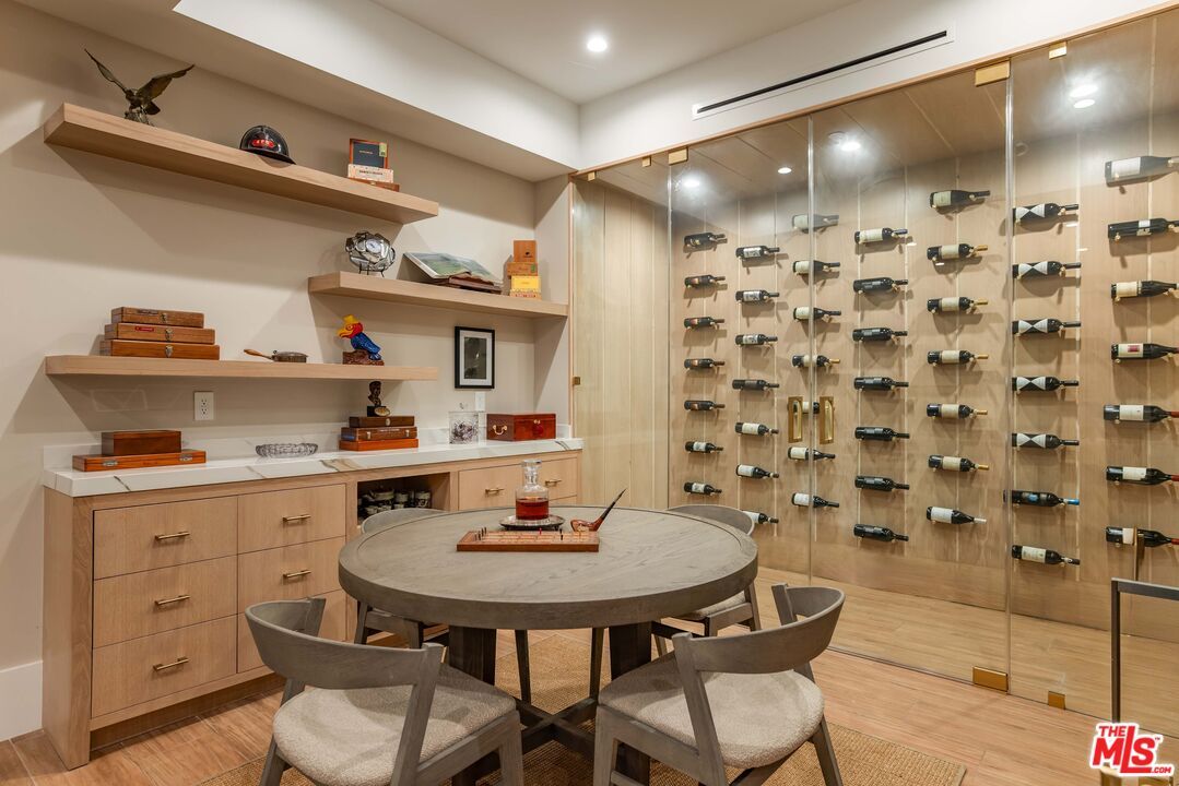 Interior, Recessed Lighting, Wine Storage, Wood Texture Flooring