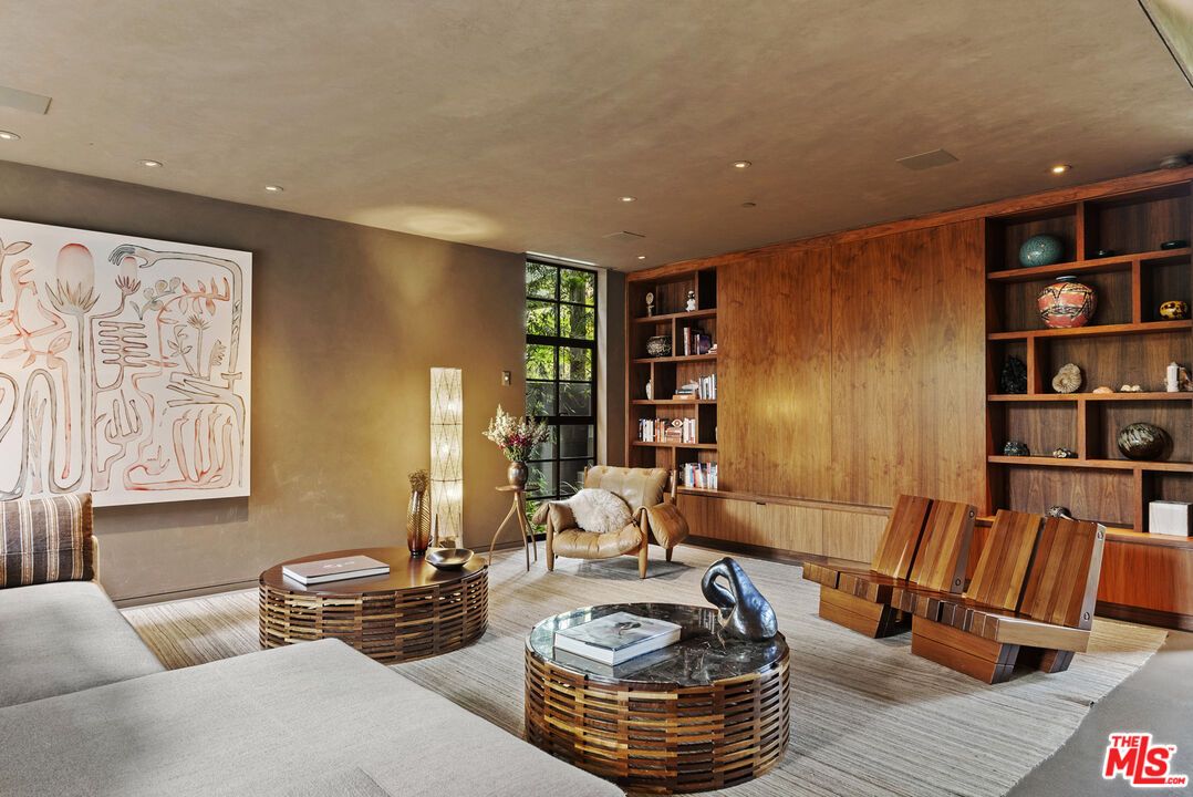 Interior, Recessed Lighting, Wood Texture Flooring, Wooden Walls