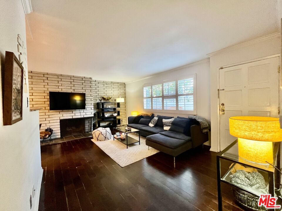 Fireplace, Interior, Living room, Stone Walls, Wood Texture Flooring