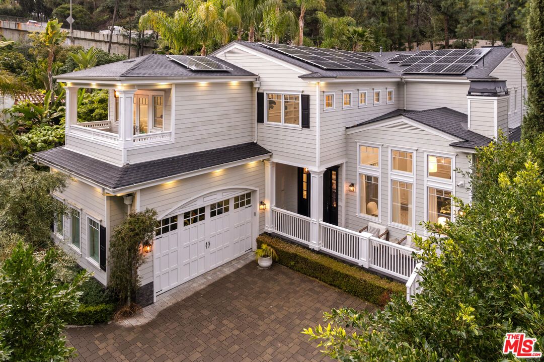 Attached, Exterior, Facade, Solar Panels, Farmhouse