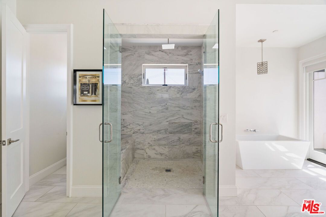 Bathroom, Glass Shower, Interior, Marble, Marble Walls