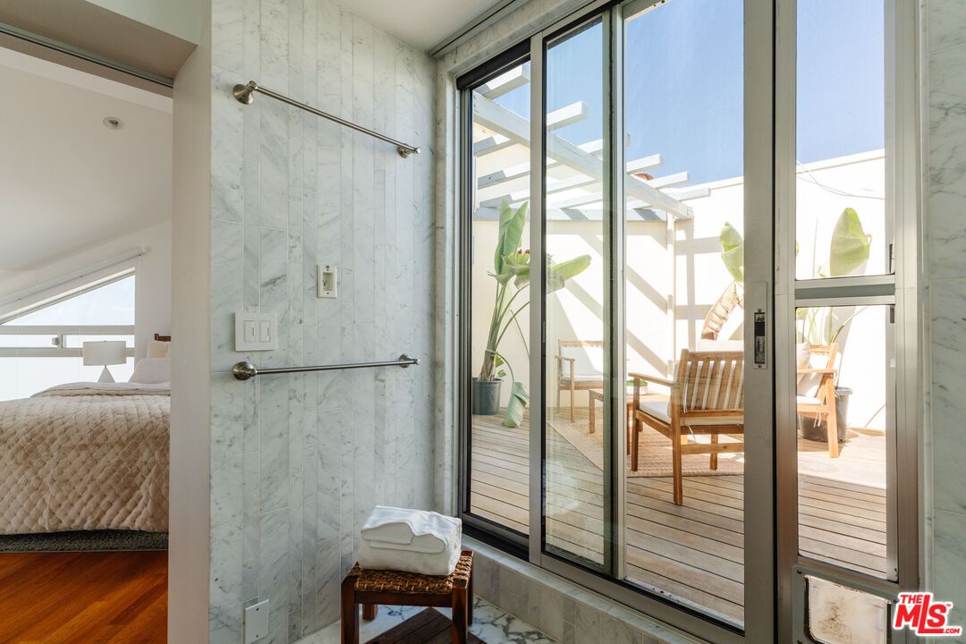 Bathroom, Glass Shower, Interior, Marble Walls
