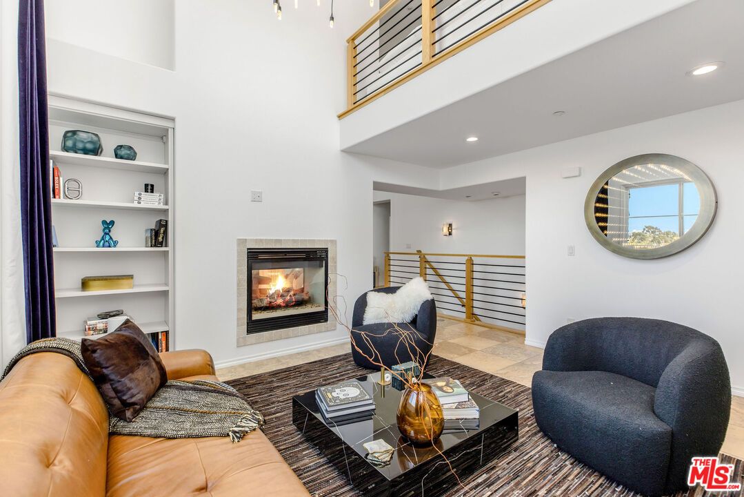 Fireplace, Interior, Living room, Recessed Lighting