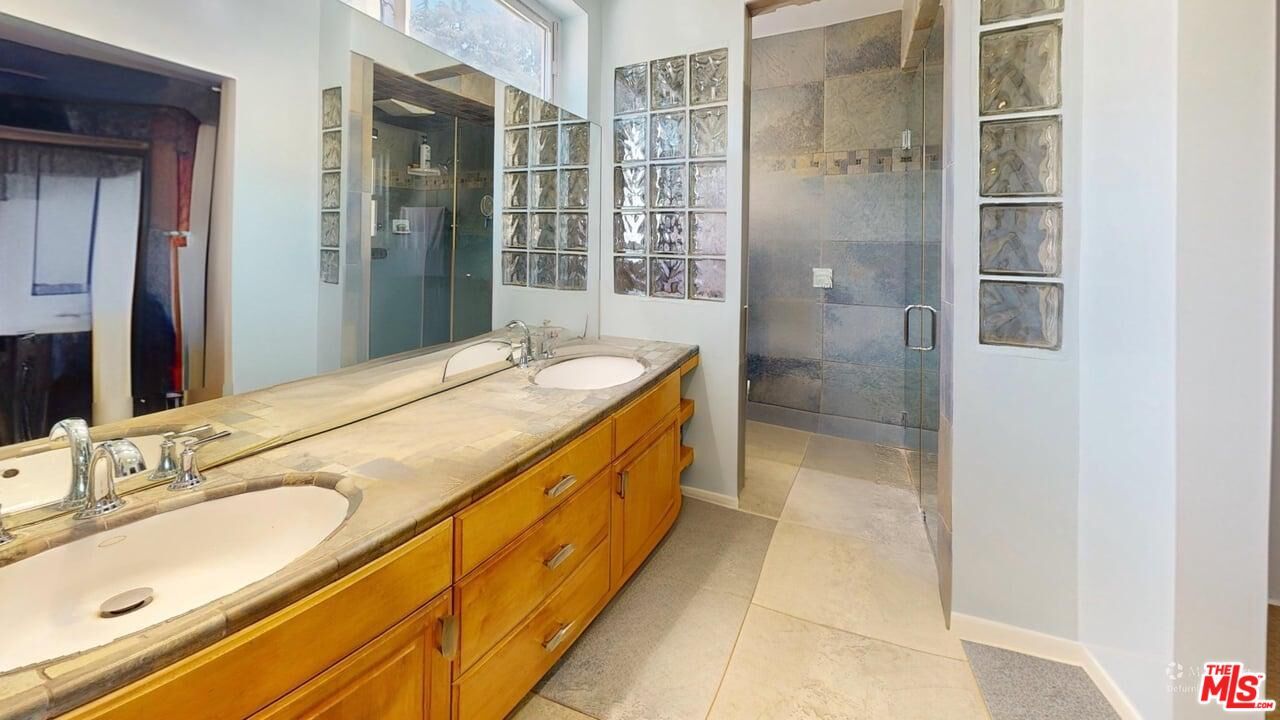 Bathroom, Dual Sink Vanities, Glass Shower, Interior