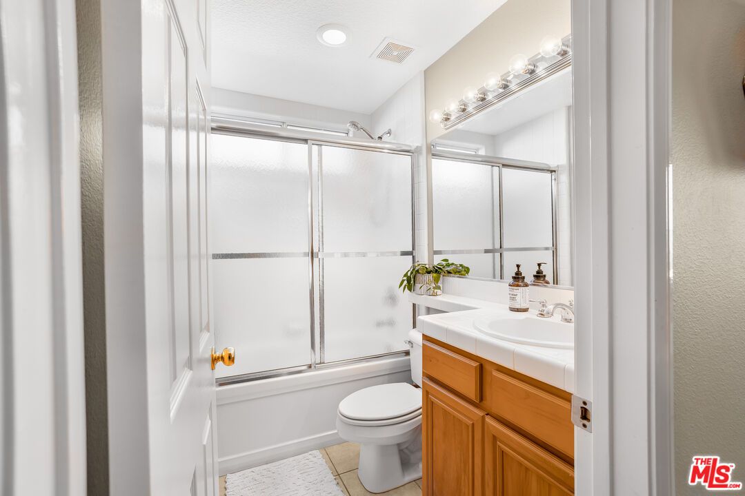 Bathroom, Glass Shower, Interior, Recessed Lighting, Tile Countertops