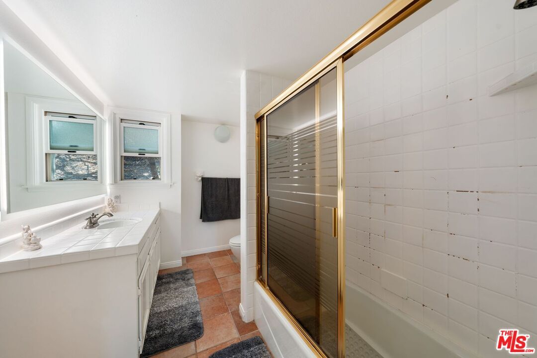 Bathroom, Glass Shower, Interior, Tile Countertops