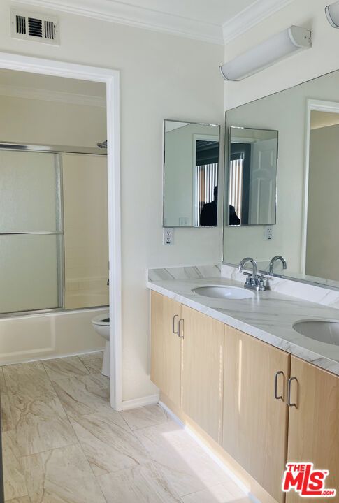 Bathroom, Dual Sink Vanities, Glass Shower, Interior, Marble
