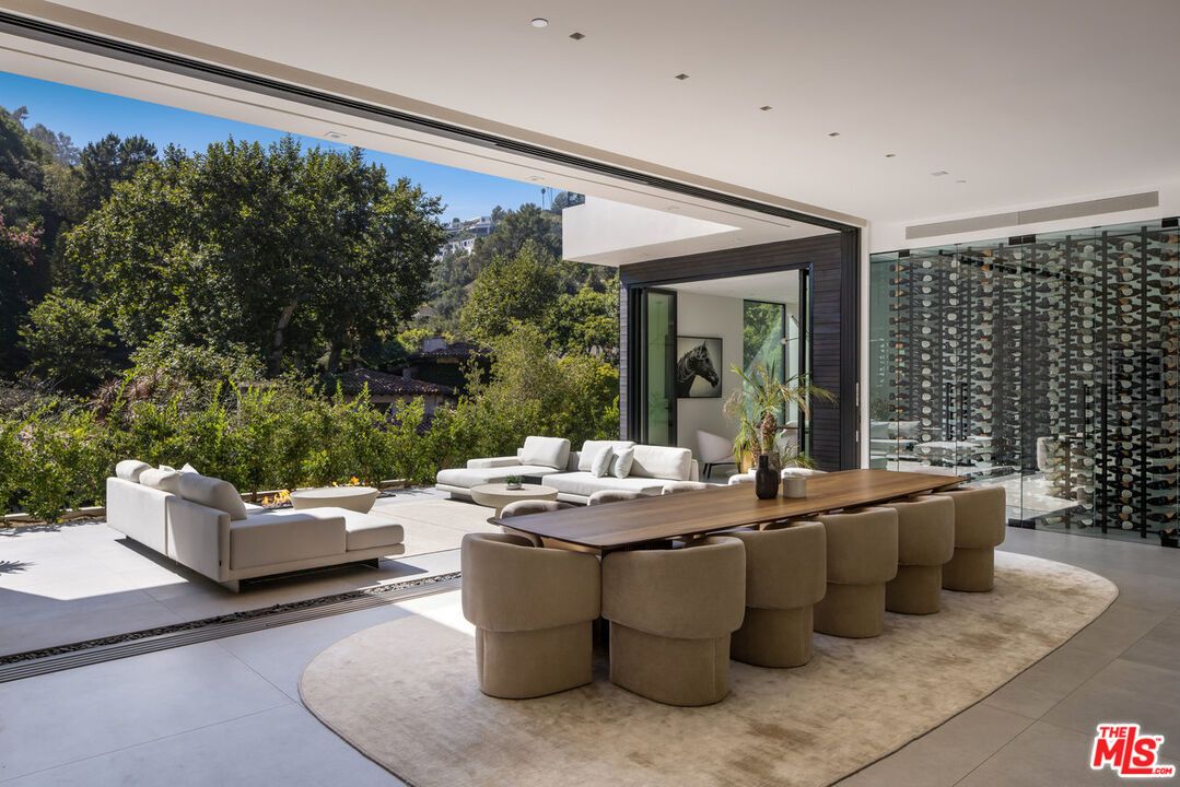 Dining room, Interior, Living room, Recessed Lighting, Wine Storage