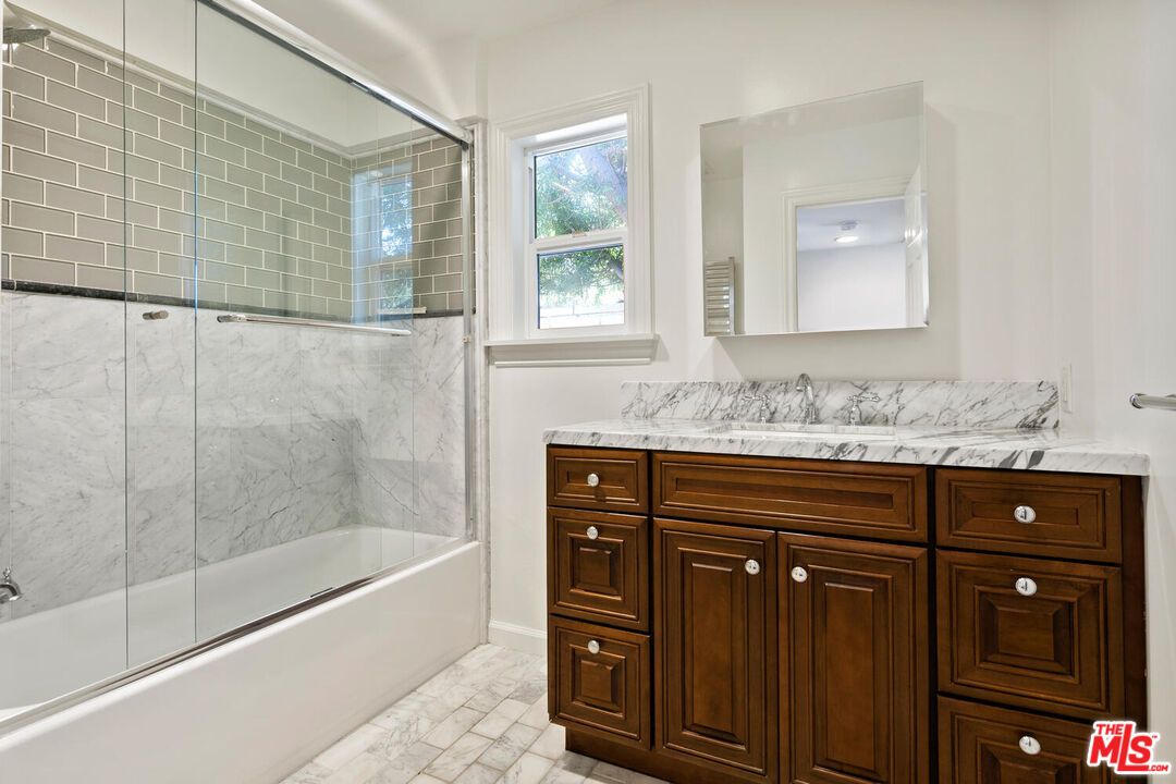 Bathroom, Glass Shower, Interior, Marble Walls