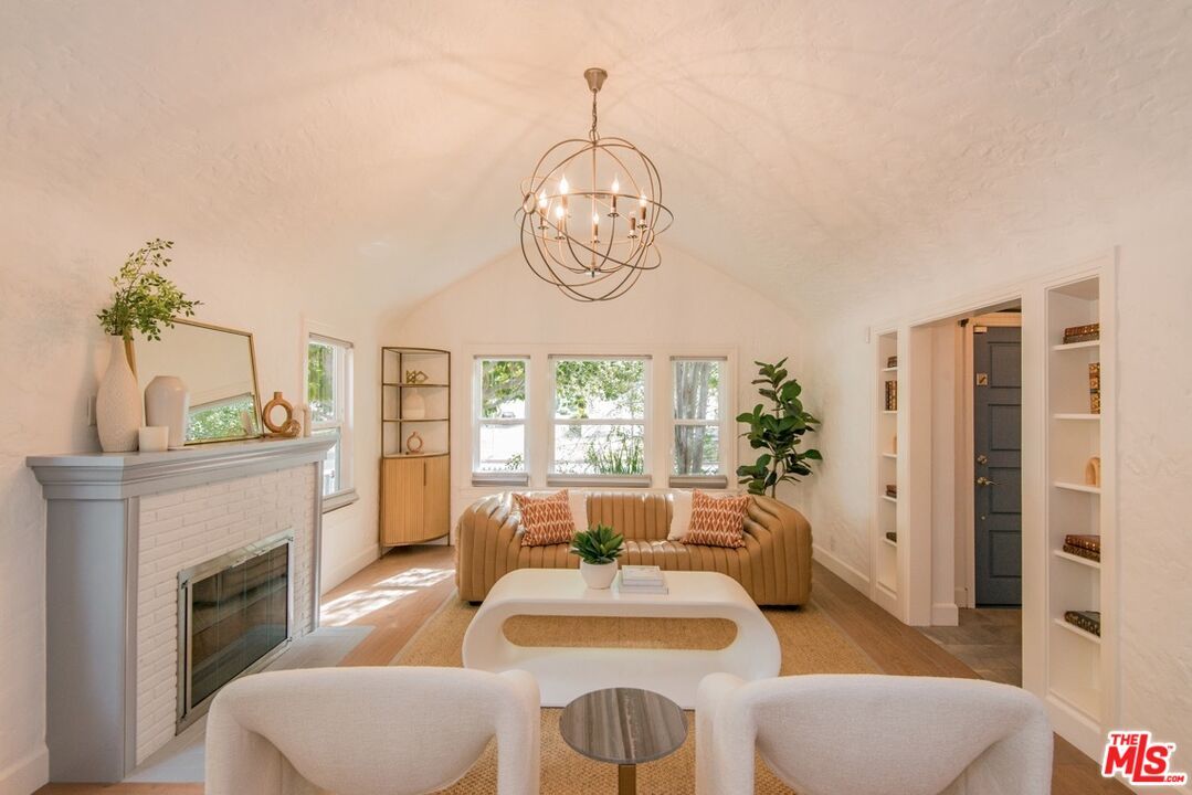 Chandelier, Fireplace, Interior, Living room, Wood Texture Flooring