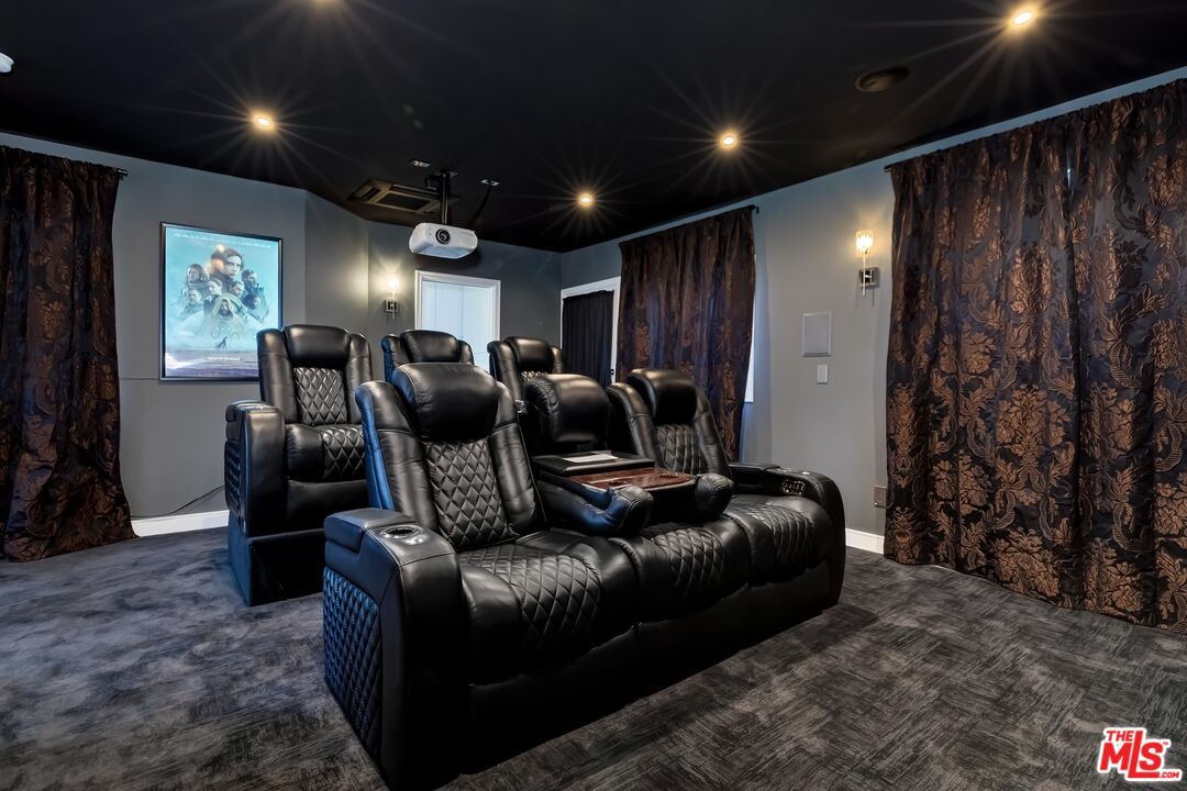 Home Theatre Room, Interior, Projection Screen, Recessed Lighting, Theatre Room
