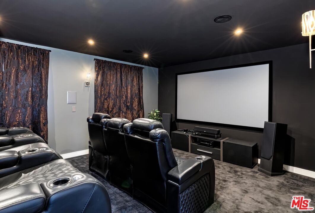 Home Theatre Room, Interior, Projection Screen, Recessed Lighting, Theatre Room