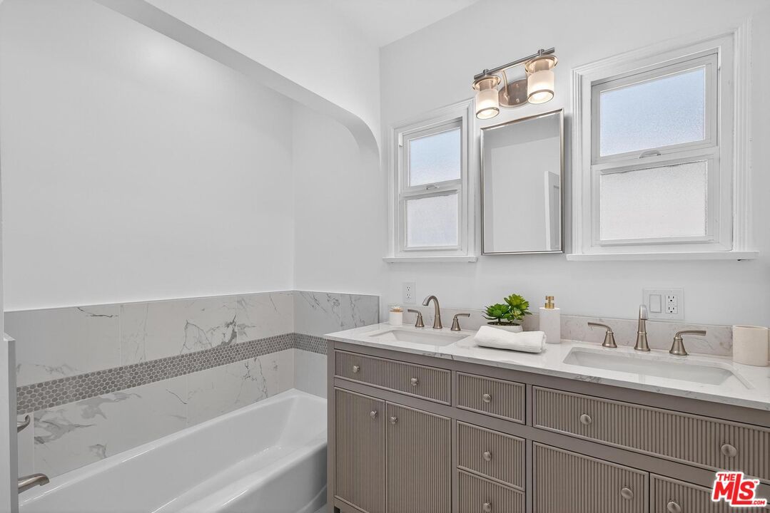 Bathroom, Dual Sink Vanities, Interior, Marble Walls
