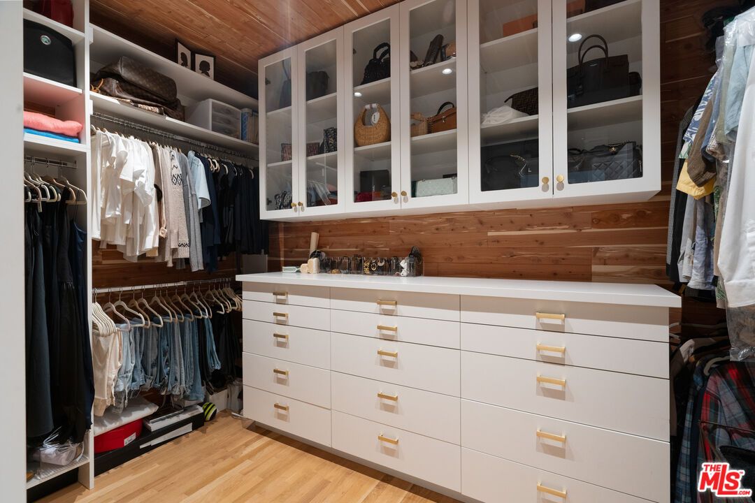 Interior, Walk-in Closets, Wood Texture Flooring, Wooden Walls
