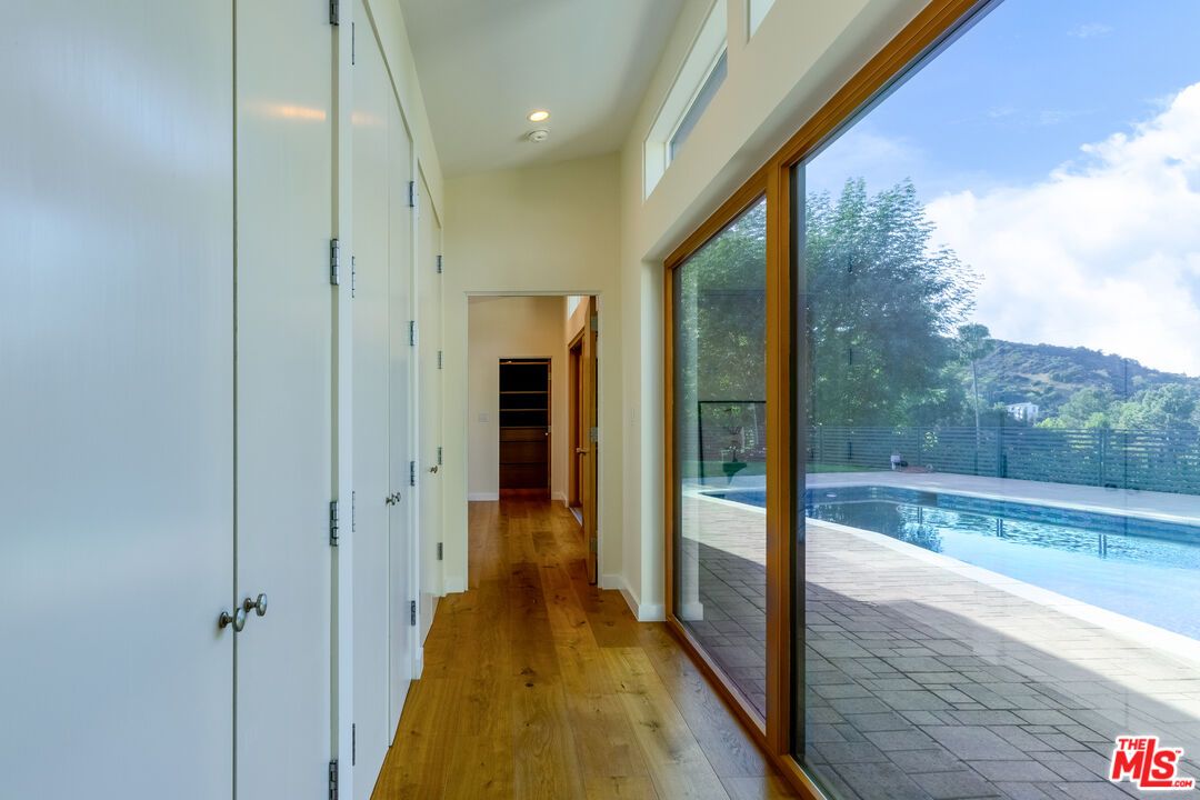Interior, Pool, Recessed Lighting, Wood Texture Flooring