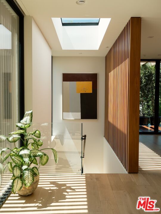 Glass Ceilings, Interior, Recessed Lighting, Wood Texture Flooring