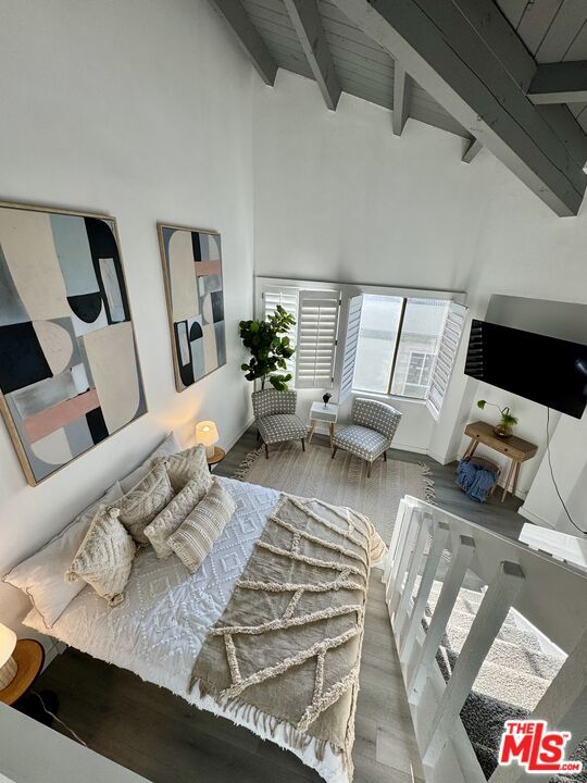 Bedroom, Interior, Wooden Beams, Wooden Ceilings, Wood Texture Flooring