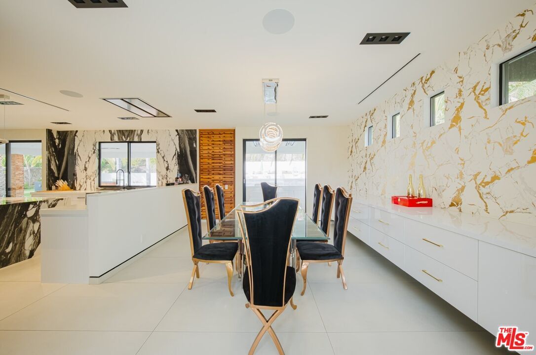 Dining room, Interior, Kitchen, Marble Walls