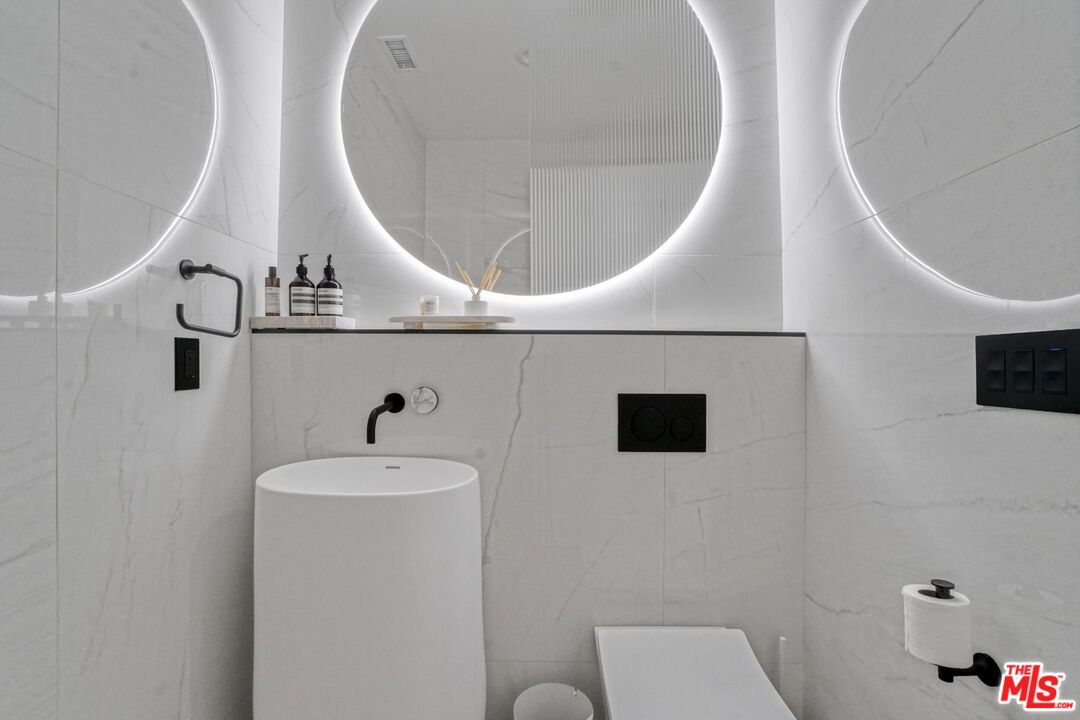 Bathroom, Glass Shower, Interior, Marble Walls