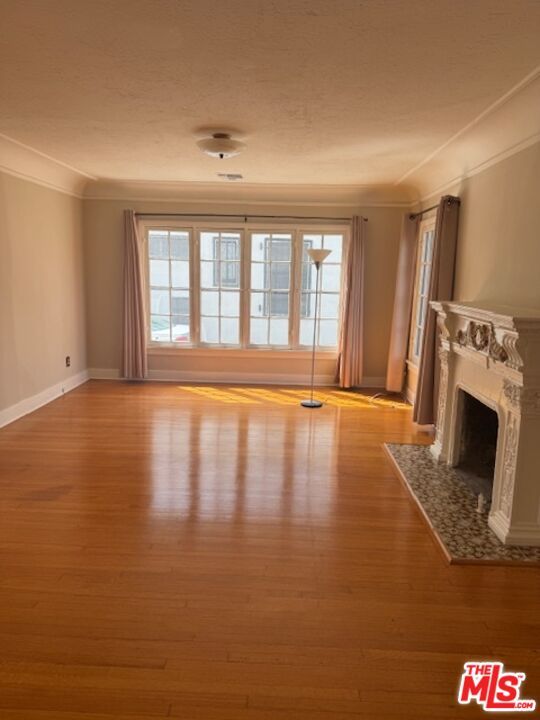 Empty room, Fireplace, Interior, Wood Texture Flooring