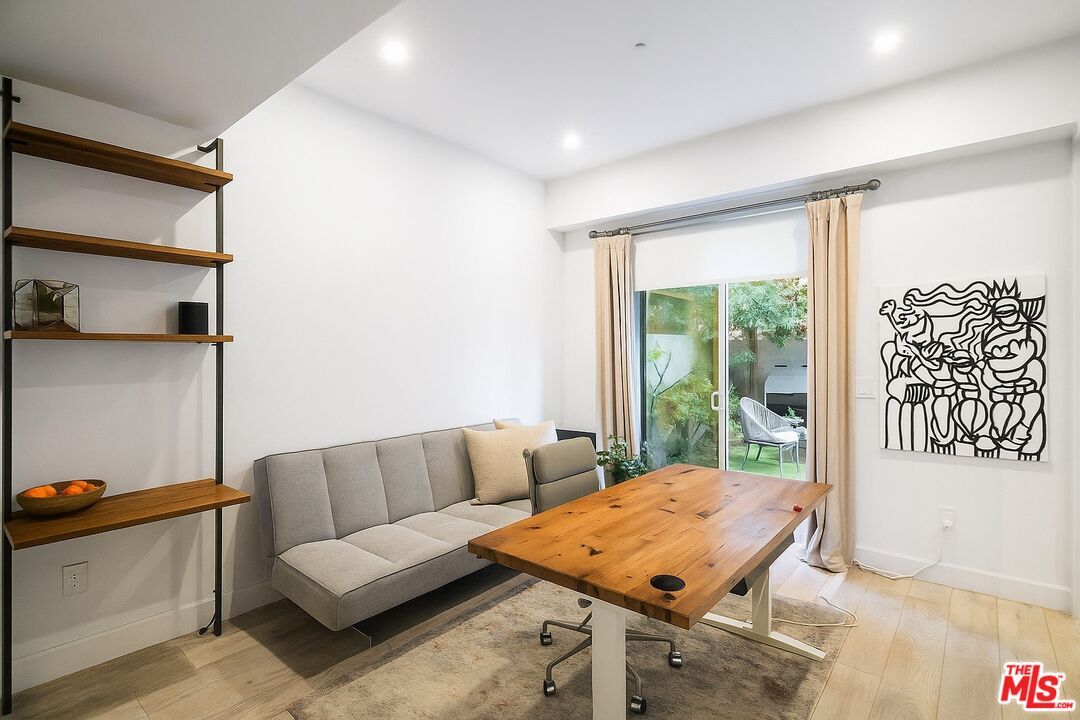 Game Room, Home Office, Interior, Recessed Lighting, Wood Texture Flooring