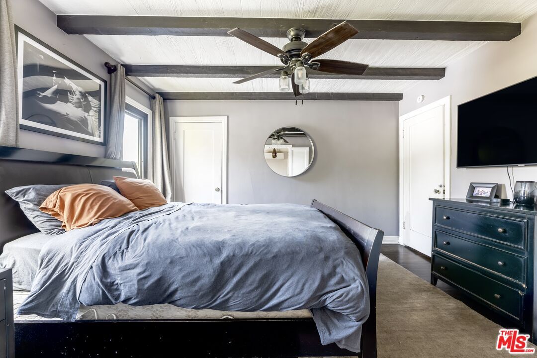 Bedroom, Interior, Wooden Beams, Wood Texture Flooring