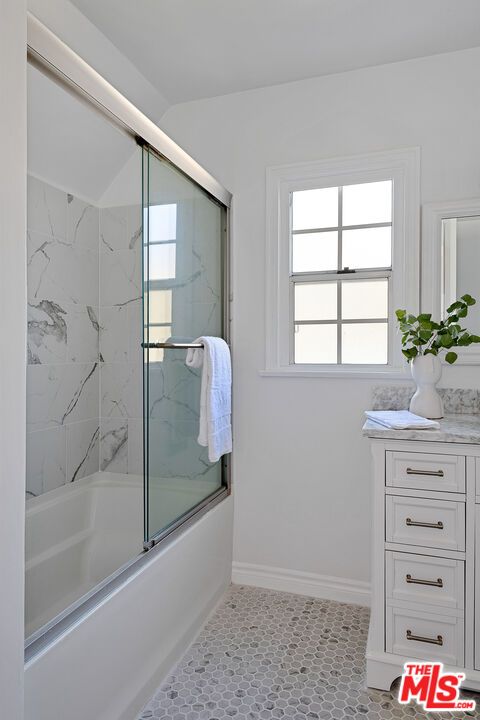 Bathroom, Glass Shower, Interior, Marble Walls