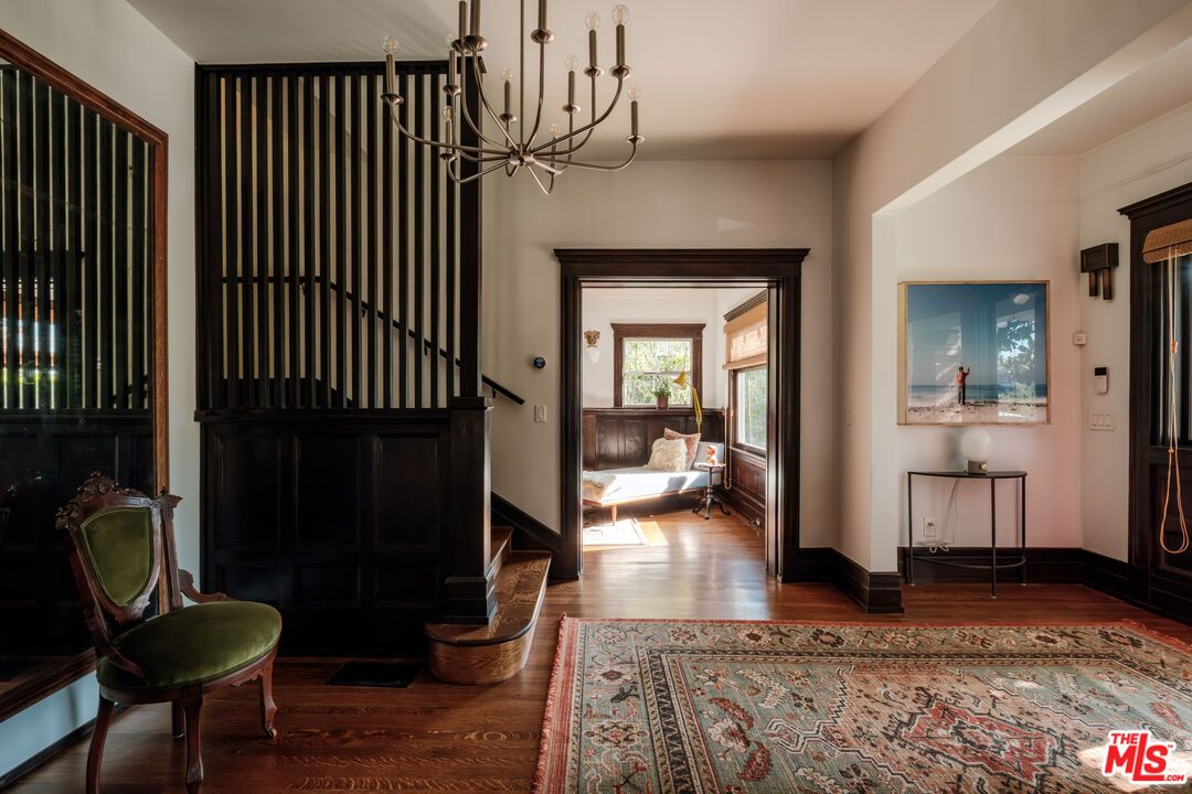 Chandelier, Interior, Wood Texture Flooring