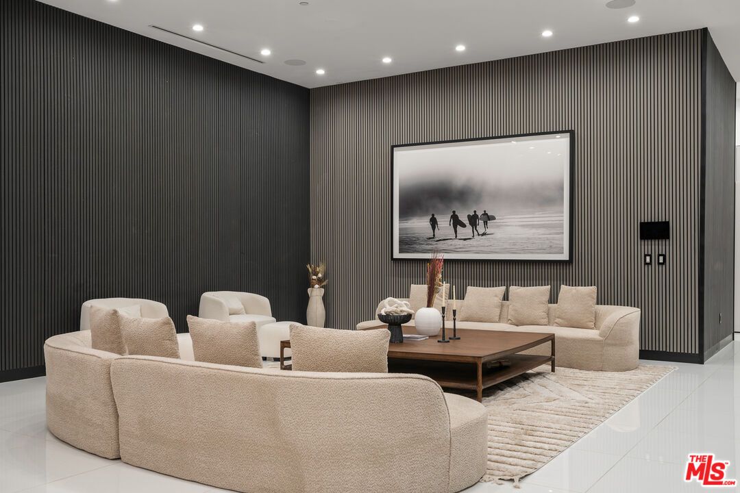 Interior, Living room, Recessed Lighting, Theatre Room
