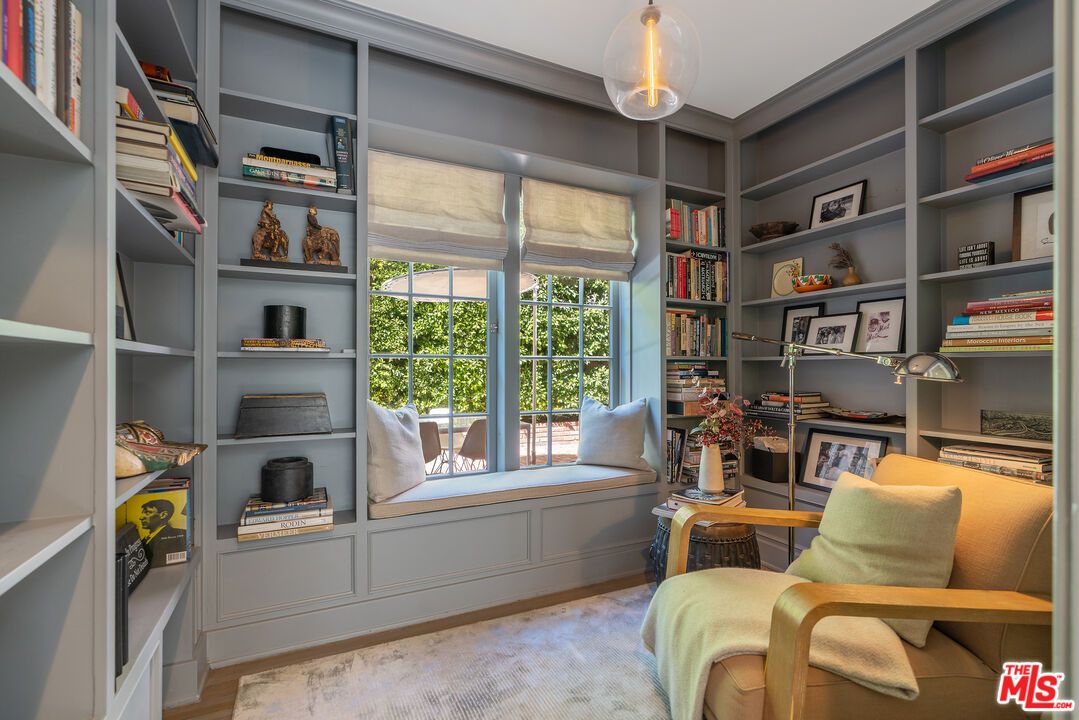 Home Office, Interior, Pendant Lights, Wood Texture Flooring