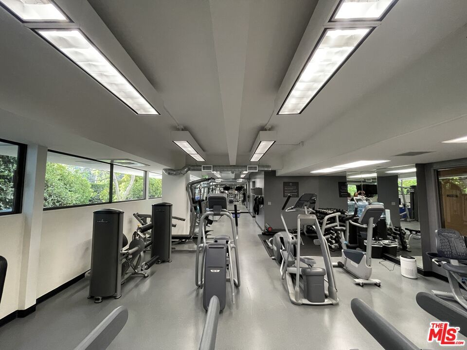 Fitness Equipment, Gym, Interior, Recessed Lighting