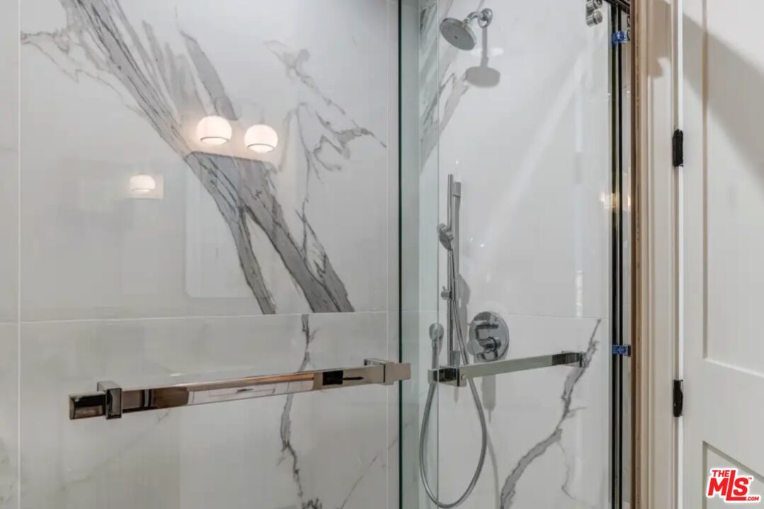 Bathroom, Glass Shower, Interior, Marble Walls
