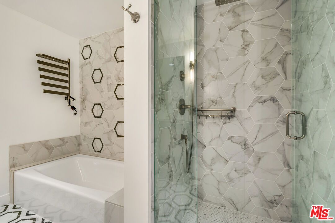 Bathroom, Glass Shower, Interior, Marble Walls