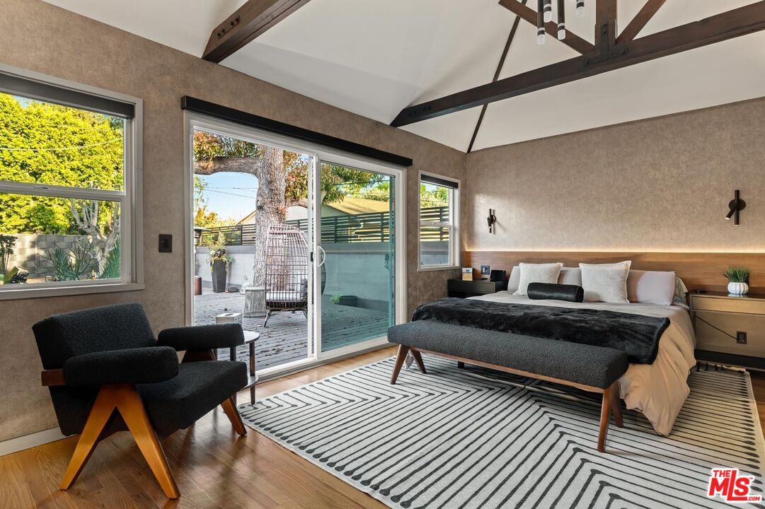 Bedroom, Interior, Wooden Beams, Wood Texture Flooring