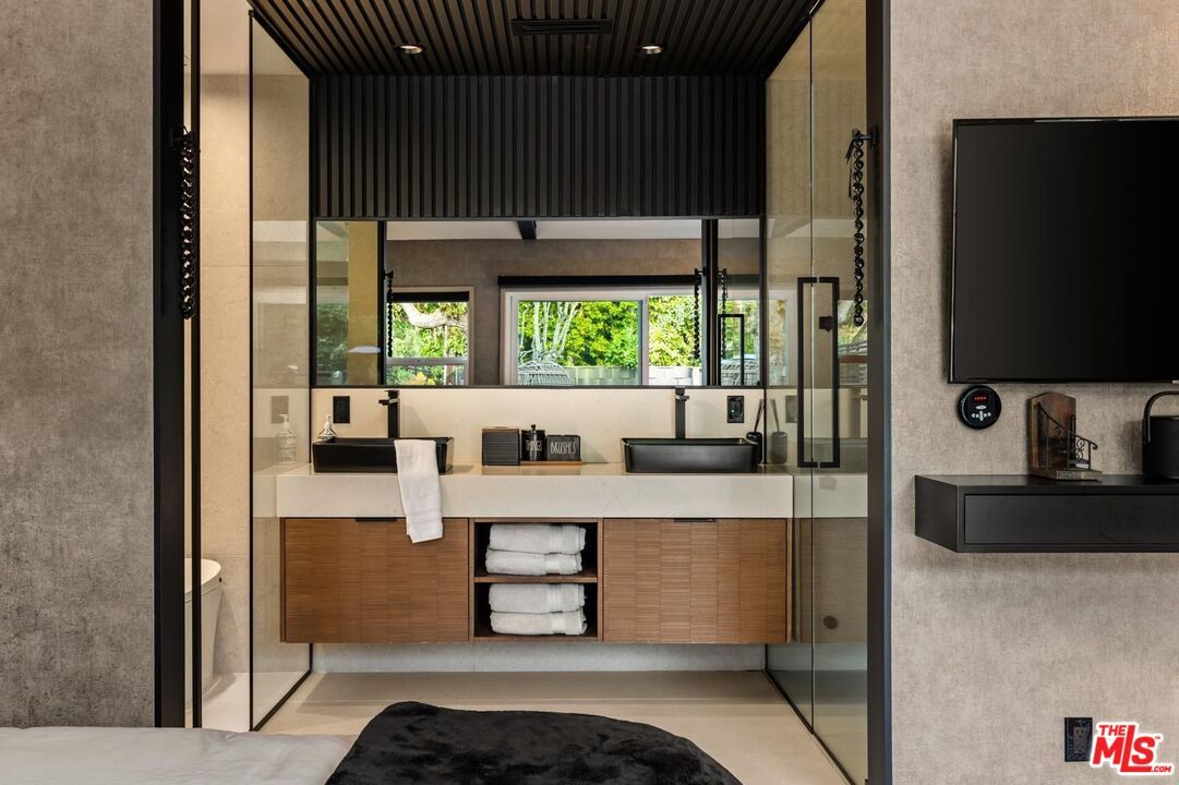 Bathroom, Dual Sink Vanities, Glass Shower, Interior