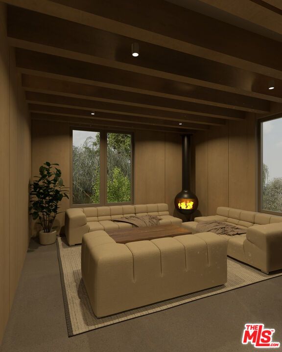 Fireplace, Interior, Living room, Recessed Lighting, Theatre Room