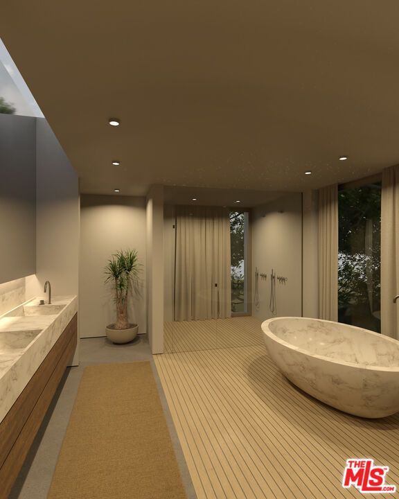 Bathroom, Interior, Recessed Lighting