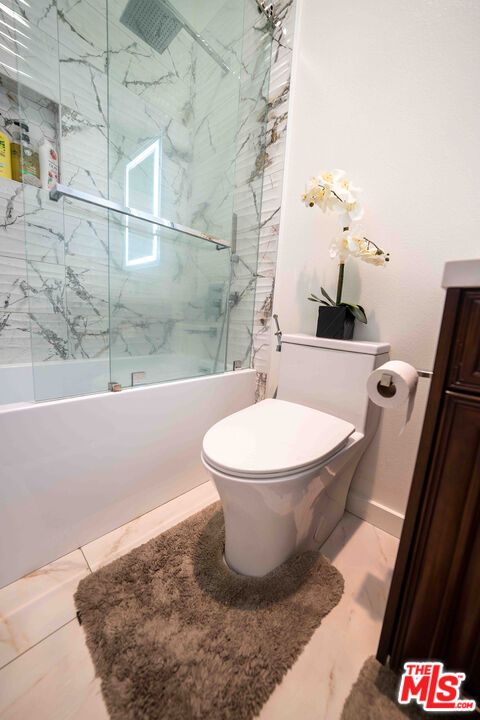 Bathroom, Glass Shower, Interior, Marble Walls