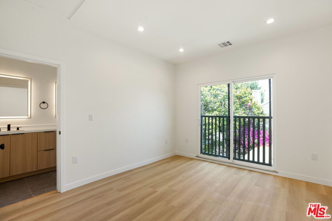 Bathroom, Empty room, Interior, Recessed Lighting, Wood Texture Flooring