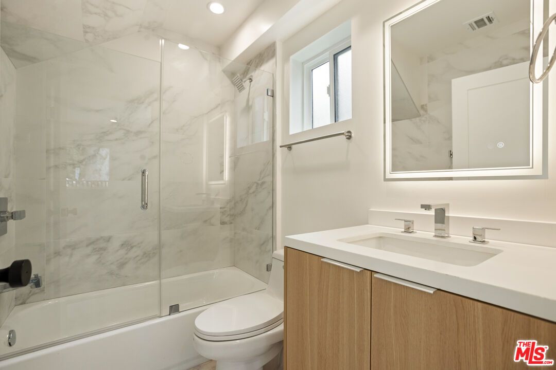 Bathroom, Glass Shower, Interior, Marble Walls, Recessed Lighting
