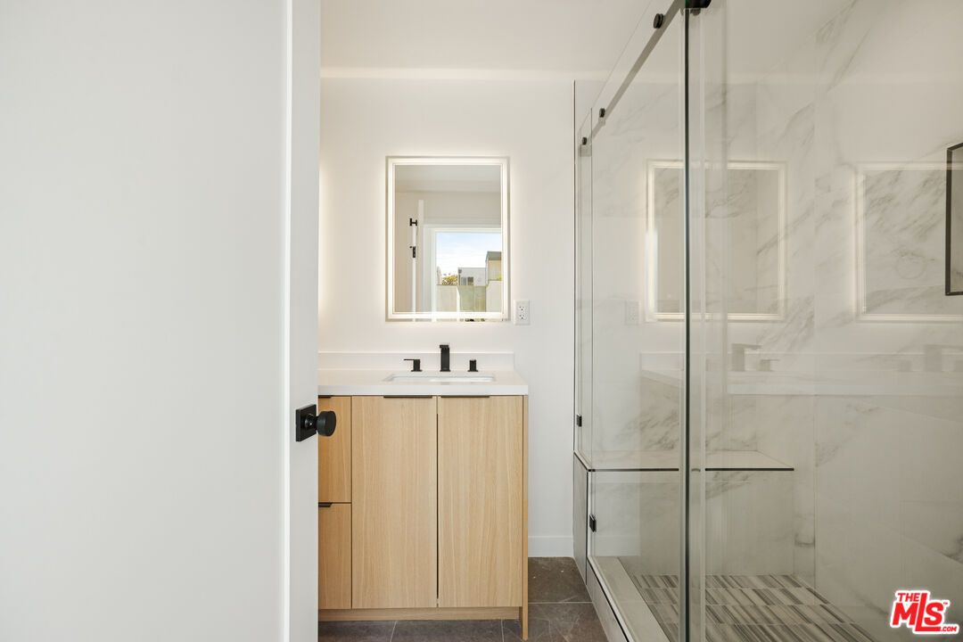 Bathroom, Glass Shower, Interior, Marble Walls