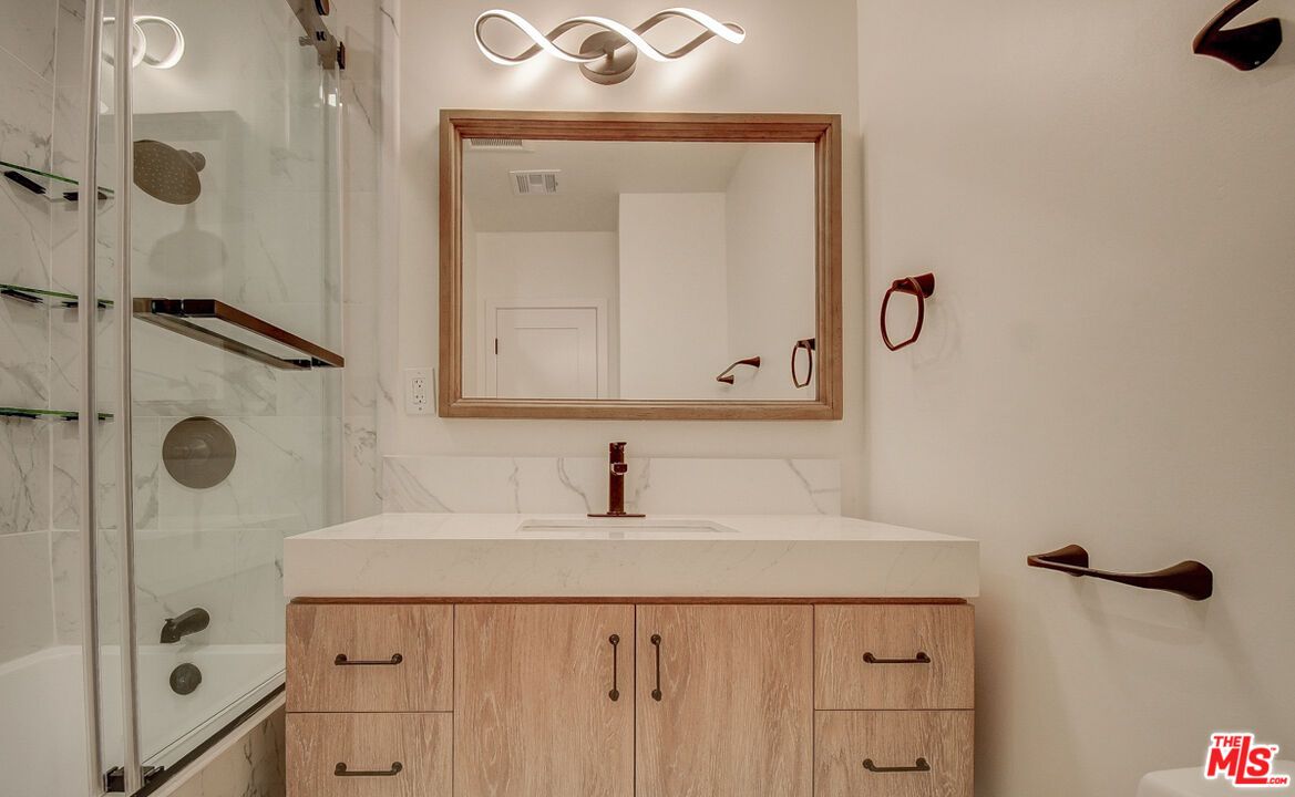 Bathroom, Glass Shower, Interior, Marble Walls