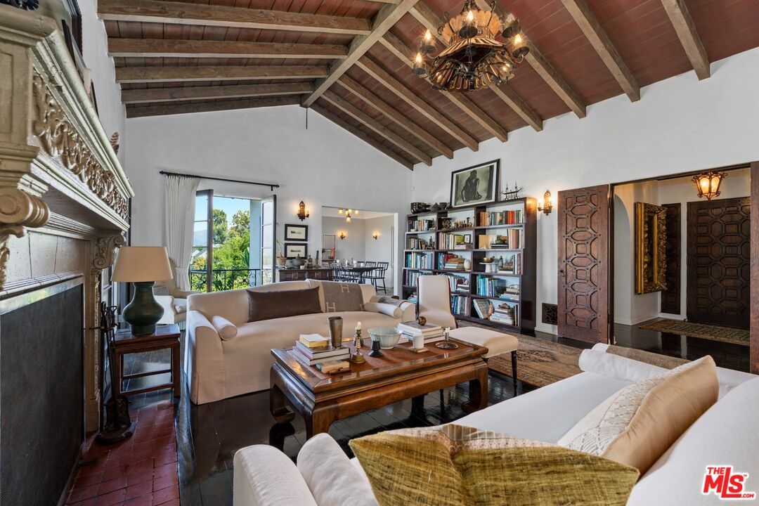Chandelier, Interior, Living room, Wooden Beams, Wooden Ceilings, Wood Texture Flooring