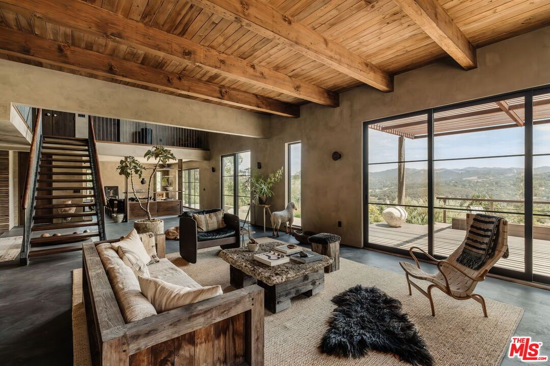 Interior, Living room, Wooden Beams, Wooden Ceilings