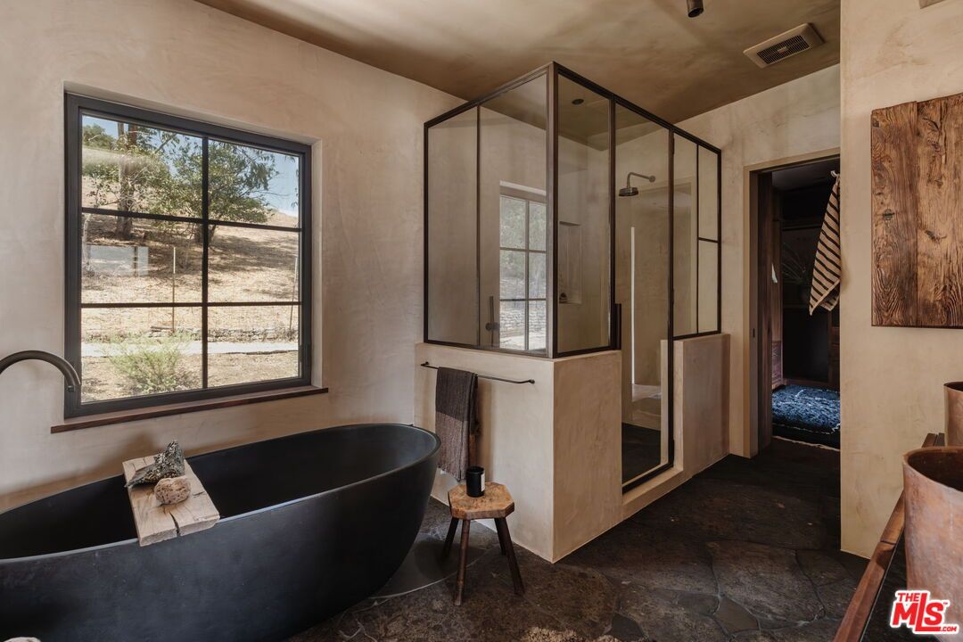 Bathroom, Free Standing Baths, Glass Shower, Interior