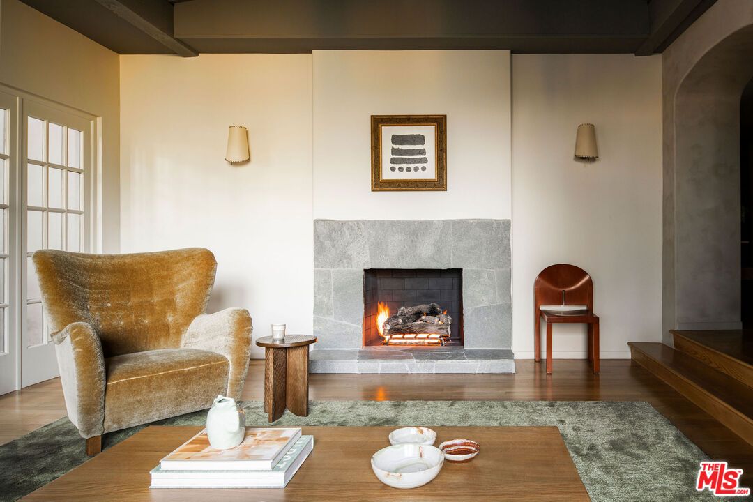 Fireplace, Interior, Living room, Wood Texture Flooring