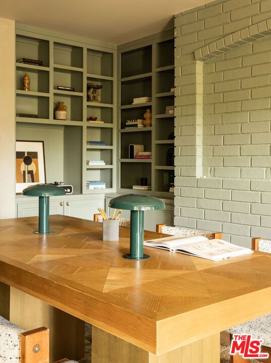 Home Office, Interior, Stone Walls