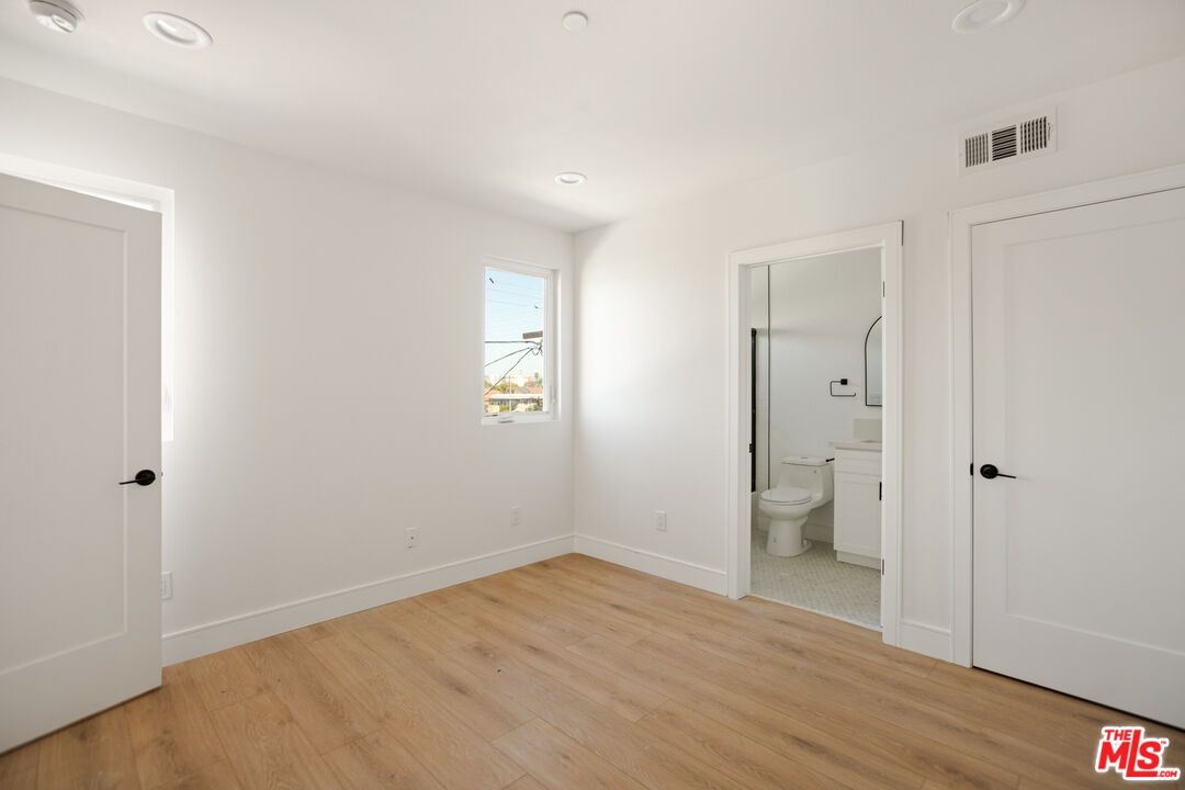 Bathroom, Empty room, Interior, Recessed Lighting, Wood Texture Flooring