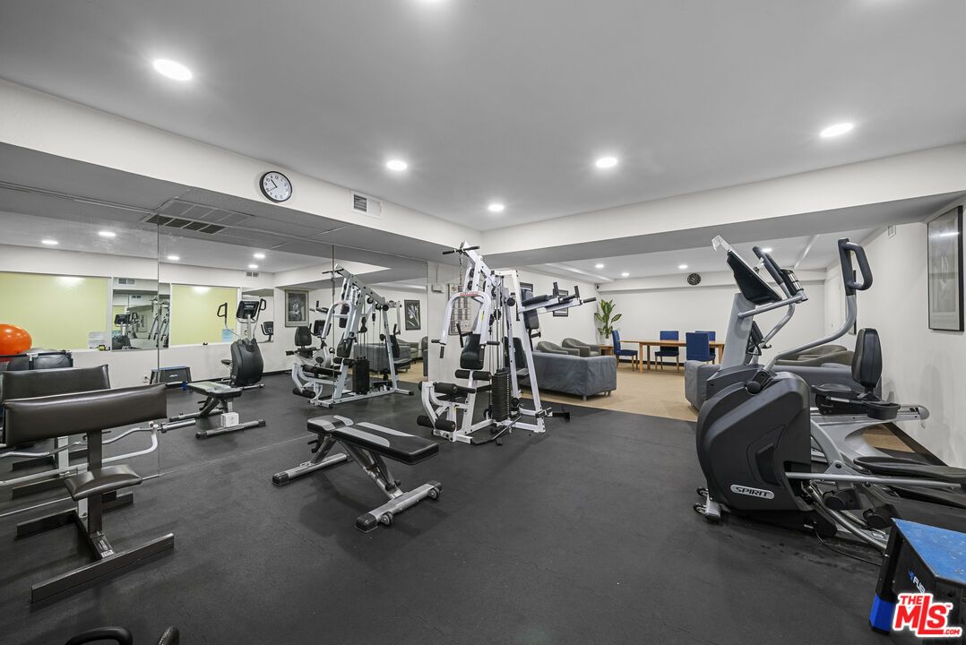 Fitness Equipment, Gym, Interior, Recessed Lighting